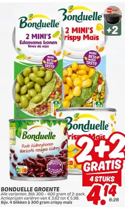 Dekamarkt Bonduelle Groente aanbieding