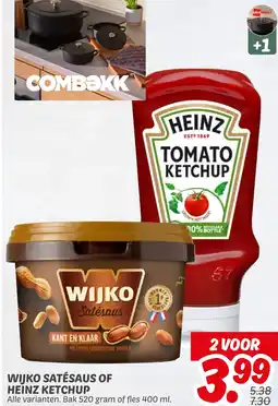 Dekamarkt Wijko Satésaus Of Heinz Ketchup aanbieding