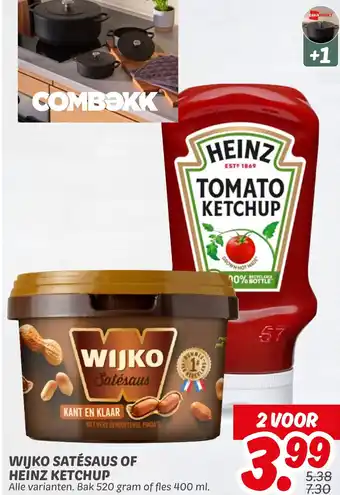 Dekamarkt Wijko Satésaus Of Heinz Ketchup aanbieding