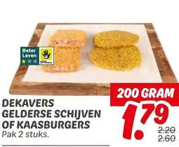 Dekamarkt Dekavers Gelderse Schijven of Kaasburgers aanbieding