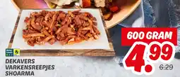 Dekamarkt Dekavers Varkensreepjes Shoarma aanbieding