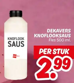 Dekamarkt Dekavers Knoflooksaus aanbieding