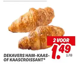Dekamarkt Dekavers Ham-Kaas- of Kaascroissant aanbieding