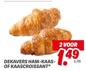 Dekamarkt Dekavers Ham-Kaas- of Kaascroissant aanbieding