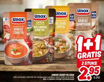 Dekamarkt Unox Soep In Zak aanbieding
