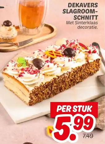 Dekamarkt Dekavers Slagroom- Schnitt aanbieding