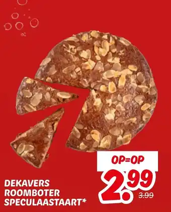 Dekamarkt Dekavers Roomboter Speculaastaart aanbieding
