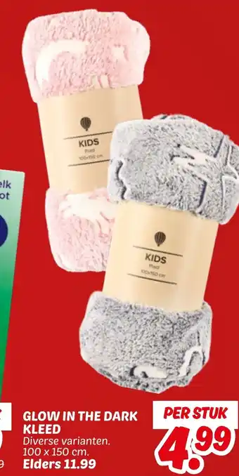 Dekamarkt Glow In The Dark Kleed aanbieding