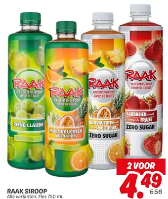Dekamarkt Raak Siroop aanbieding