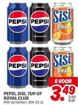 Dekamarkt Pepsi, Sisi, 7up of Royal Club aanbieding