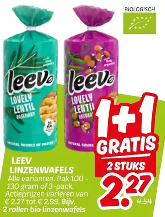 Dekamarkt Leev Linzenwafels aanbieding