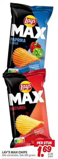 Dekamarkt Lay's Max Chips aanbieding