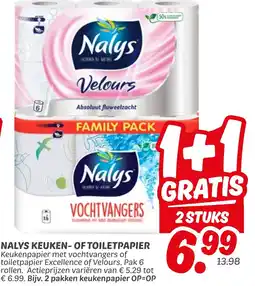 Dekamarkt Nalys Keuken- of Toiletpapier aanbieding