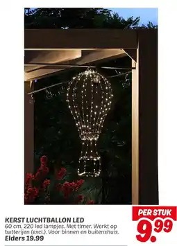 Dekamarkt Kerst Luchtballon Led aanbieding