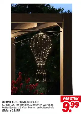 Dekamarkt Kerst Luchtballon Led aanbieding