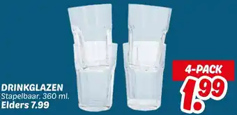 Dekamarkt Drinkglazen aanbieding