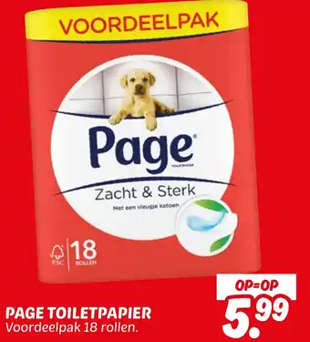 Dekamarkt Page Toiletpapier aanbieding