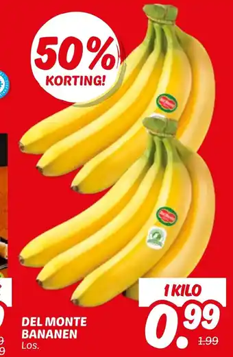 Dekamarkt Del Monte Bananen aanbieding