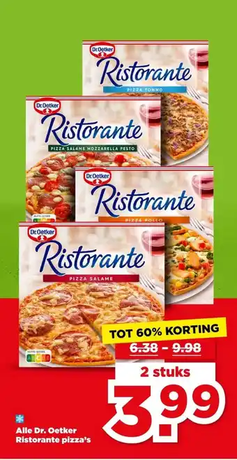 PLUS Alle Dr. Oetker Ristorante pizza's aanbieding