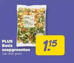 PLUS PLUS Basis soepgroenten aanbieding