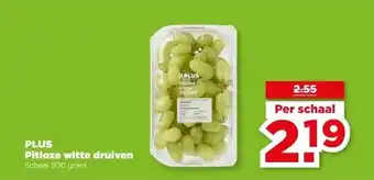 PLUS PLUS Pitloze witte druiven aanbieding