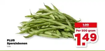 PLUS PLUS Sperziebonen aanbieding