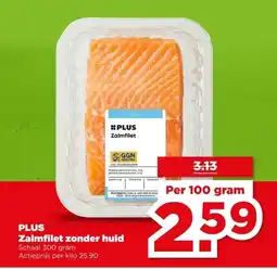 PLUS PLUS Zalmfilet zonder huid aanbieding