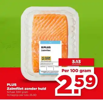 PLUS PLUS Zalmfilet zonder huid aanbieding