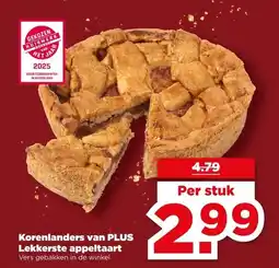 PLUS Korenlanders van PLUS Lekkerste appeltaart aanbieding