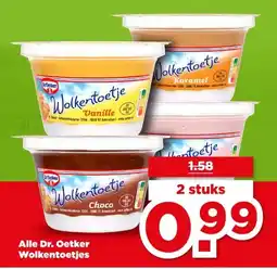 PLUS Alle Dr. Oetker Wolkentoetjes aanbieding