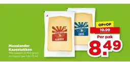 PLUS Maaslander Kaasstukken aanbieding