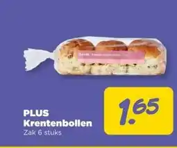 PLUS PLUS Krentenbollen aanbieding