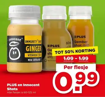 PLUS PLUS en Innocent Shots aanbieding