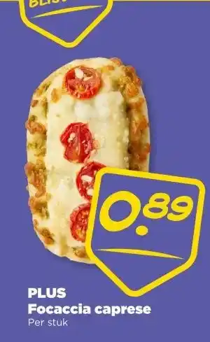 PLUS PLUS Focaccia caprese aanbieding