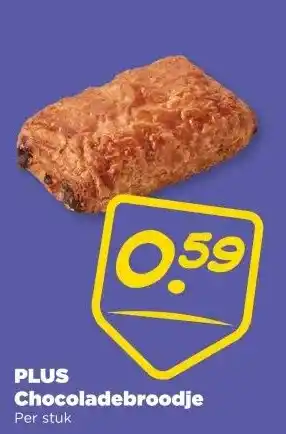 PLUS PLUS Chocoladebroodje aanbieding