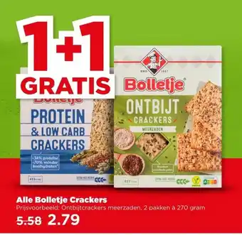 PLUS Alle Bolletje Crackers aanbieding