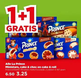 PLUS Alle Lu Prince Ministars, cake & choc en cake & roll aanbieding