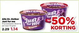 PLUS Alle Dr. Oetker Just for me aanbieding