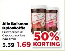 PLUS Alle Buisman Oploskoffie aanbieding