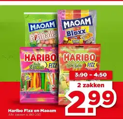 PLUS Haribo F!zz en Maoam aanbieding