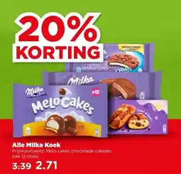 PLUS Alle Milka Koek aanbieding