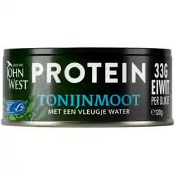 Dirk John West Protein tonijnmoot in water aanbieding