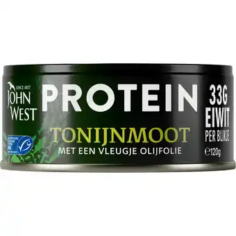 Dirk John West Protein tonijnmoot in olijfolie aanbieding