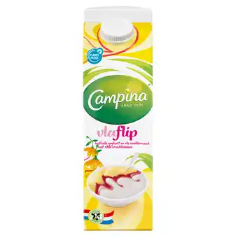 Dirk Campina Vlaflip vanille aanbieding