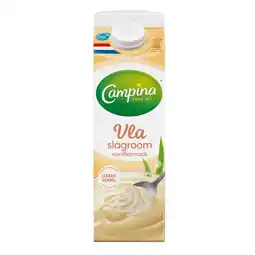 Dirk Campina Slagroomvla vanille aanbieding