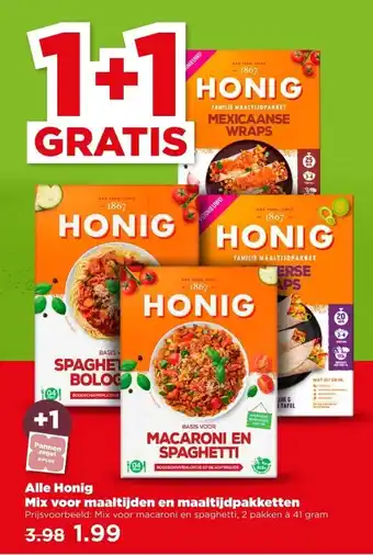 PLUS Alle Honig Mix voor maaltijden en maaltijdpakketten aanbieding