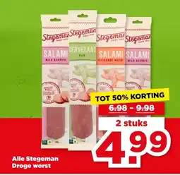 PLUS Alle Stegeman Droge worst aanbieding