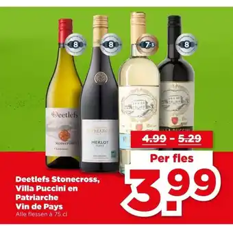 PLUS Deetlefs Stonecross, Villa Puccini en Patriarche Vin de Pays aanbieding