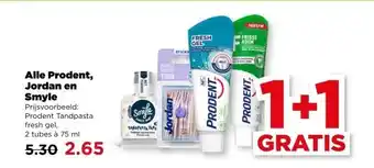 PLUS Alle Prodent, Jordan en Smyle aanbieding