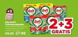 PLUS Alle Dreft Vaatwascapsules aanbieding